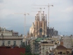 Sagrada Família vanaf Casa Milà