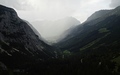 Regenbuien in het Karwendeltal