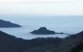 Spitzberg boven de wolkenzee