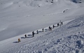 Sneeuwschoenwandelaars richting Flüelapass