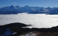 Eiger, Mönch, Jungfrau met parapentes