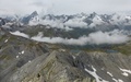 Uitzicht richting Mont Blanc-massief