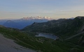 Lac Supérieur de Fully + Mont Blanc-massief