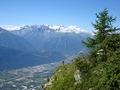 Martigny en het Mont Blanc-massief
