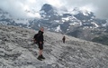 Graustock Klettersteig, afdaling