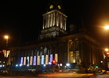 Leeds Town Hall at night