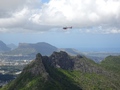 Helikopter boven Berthelot Peak
