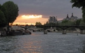 Zonsondergang aan de Seine
