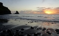 Talisker Bay zonsondergang